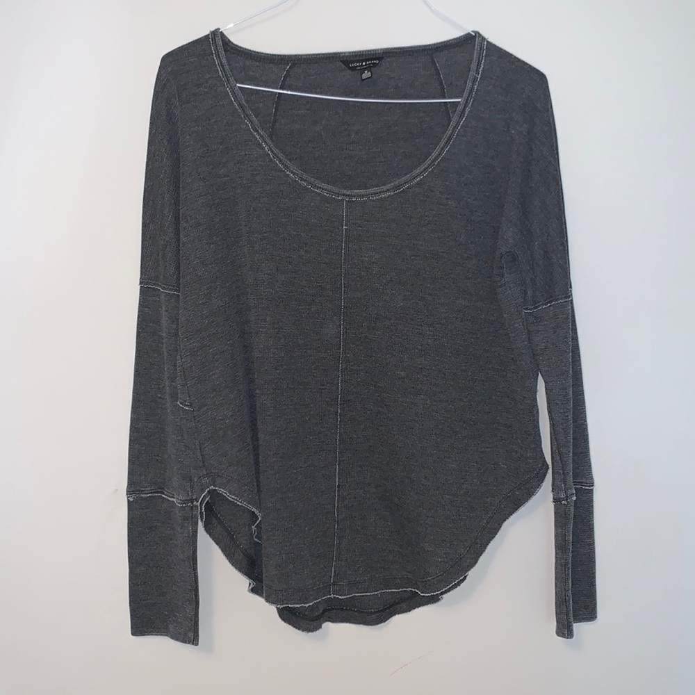 Lucky Brand Gray Long Sleeve!